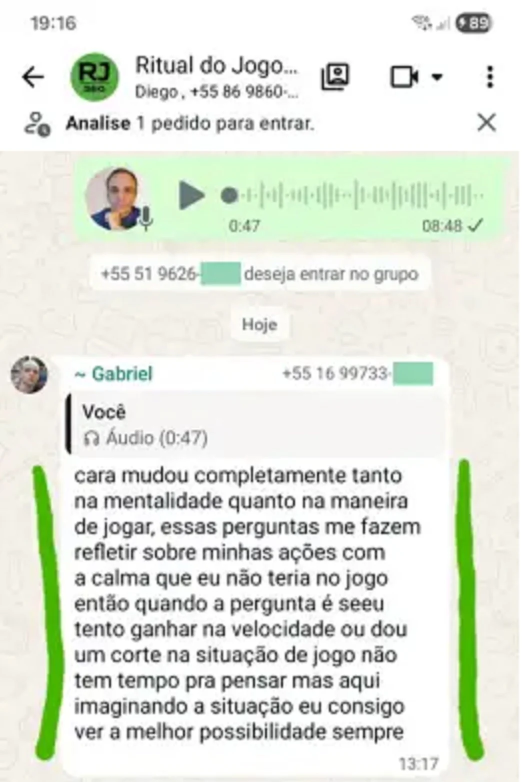 Depoimento Gabriel